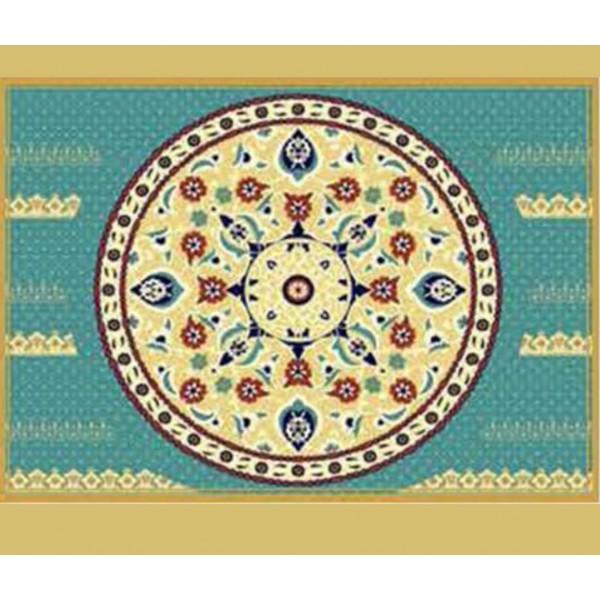 Turkuaz Göbekli Cami Halısı